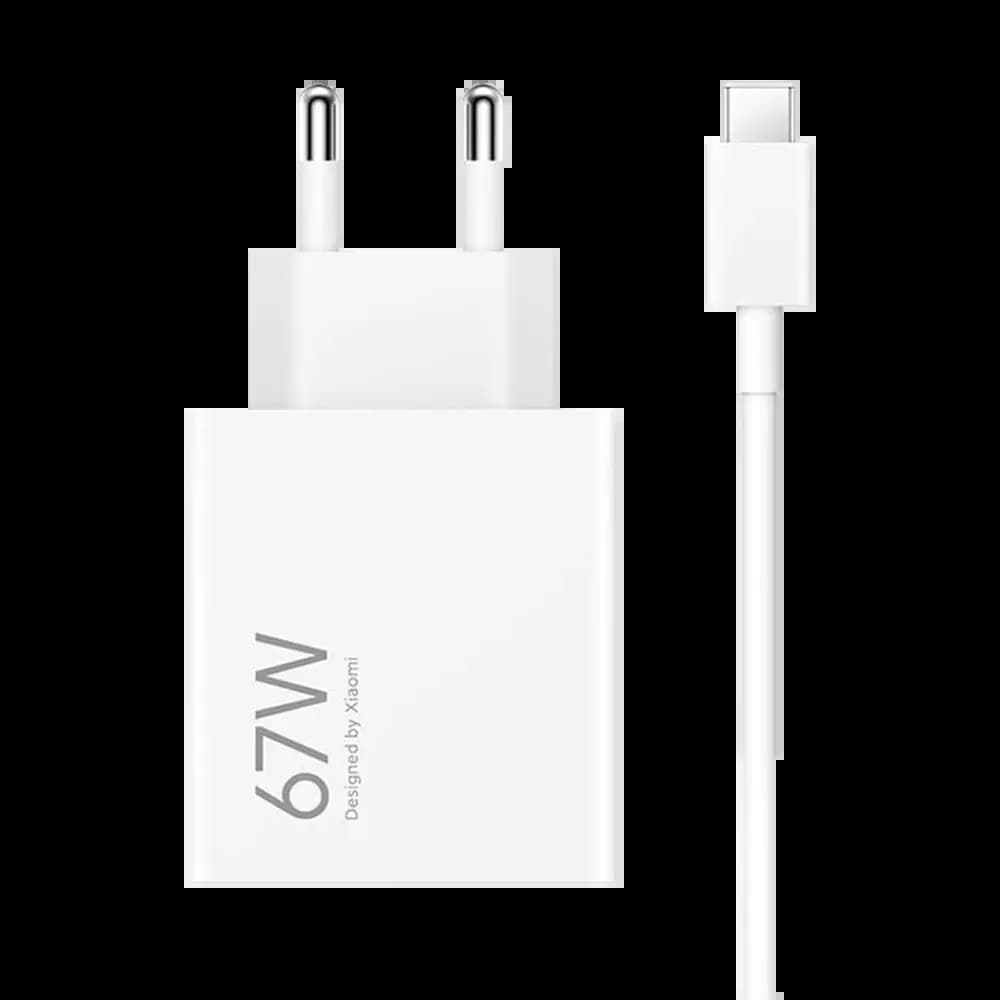 Chargeur secteur Xiaomi HyperCharge 67W + câble USB-C – Blanc - Vue 2