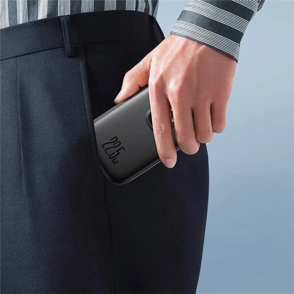 Batterie externe 10000mAh 22.5W avec câble Lightning intégré – Joyroom JR-PBF18 Noir - Vue 23