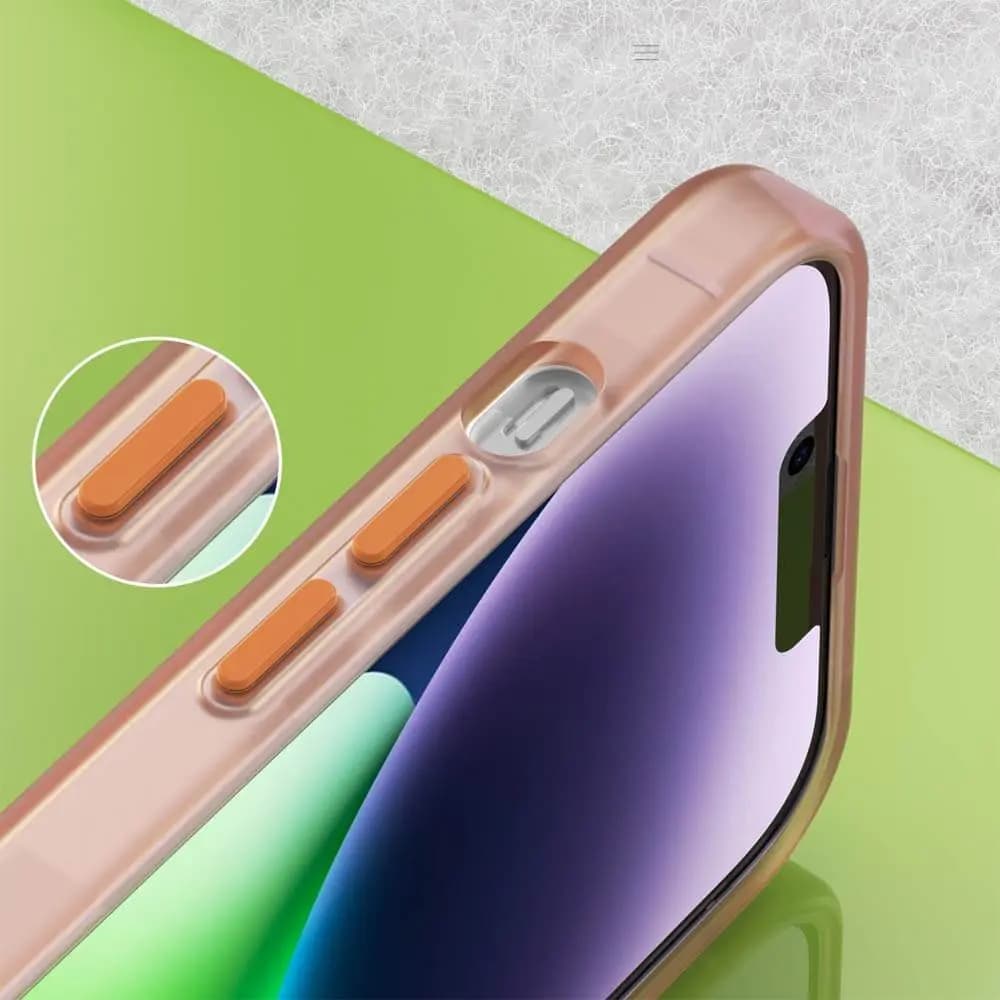 Coque MagSafe bi-matière – iPhone 14 – PROTECT MF-006 Orange - Vue 3