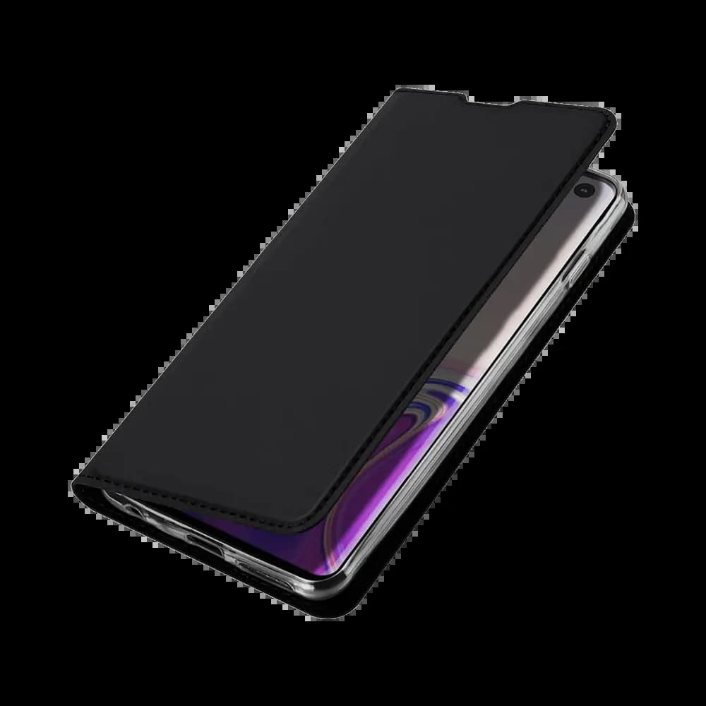 Housse folio Samsung Galaxy S10+ porte-carte – Dux Ducis Skin Pro Noir - Vue 3
