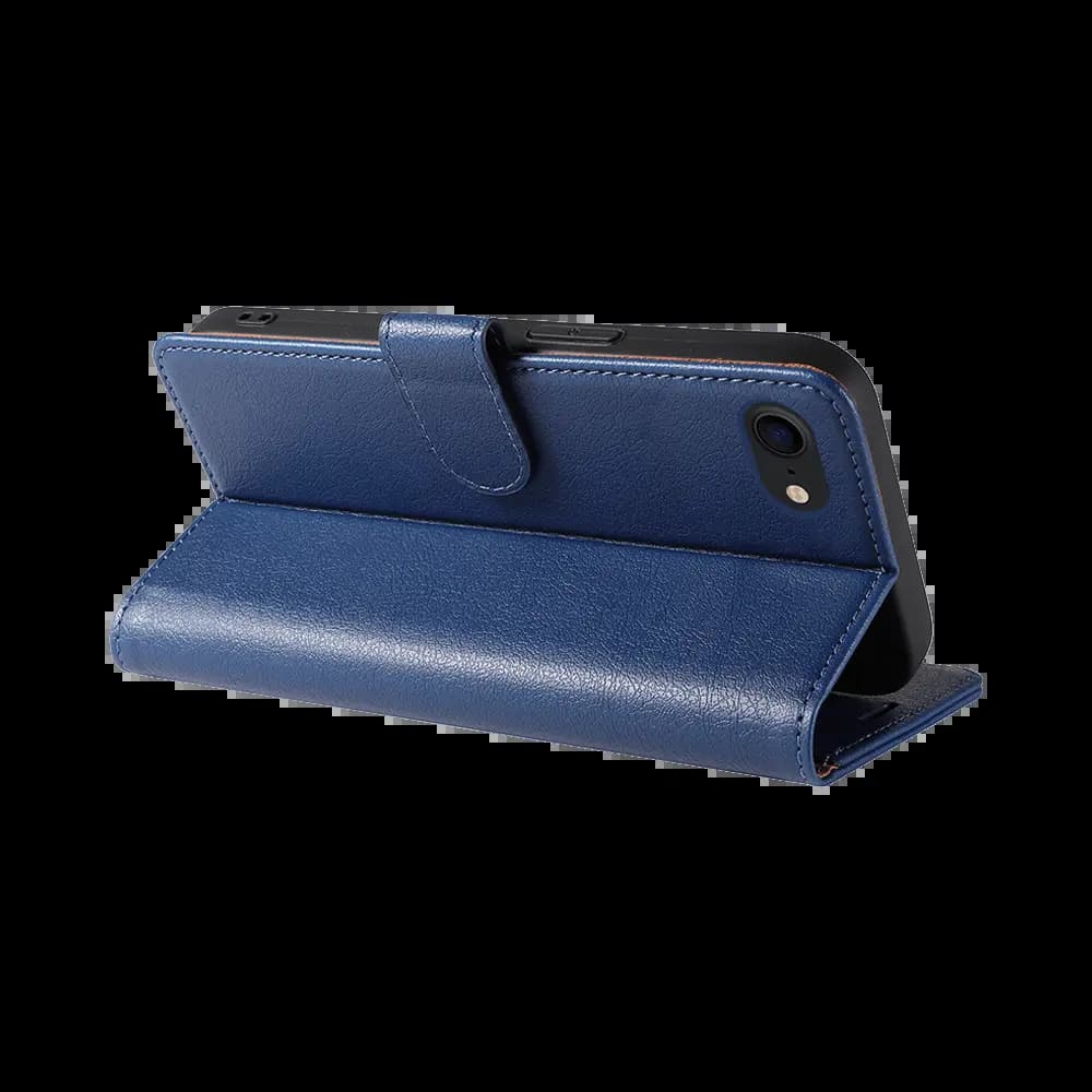 Housse folio anti-RFID iPhone 7 / 8 / SE – PROTECT IP011 Bleu Marine - Vue 3