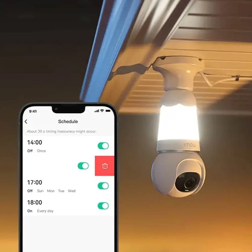 Caméra de Surveillance avec IA Imou Bulb Cam 3MP Blanc - Vue 3