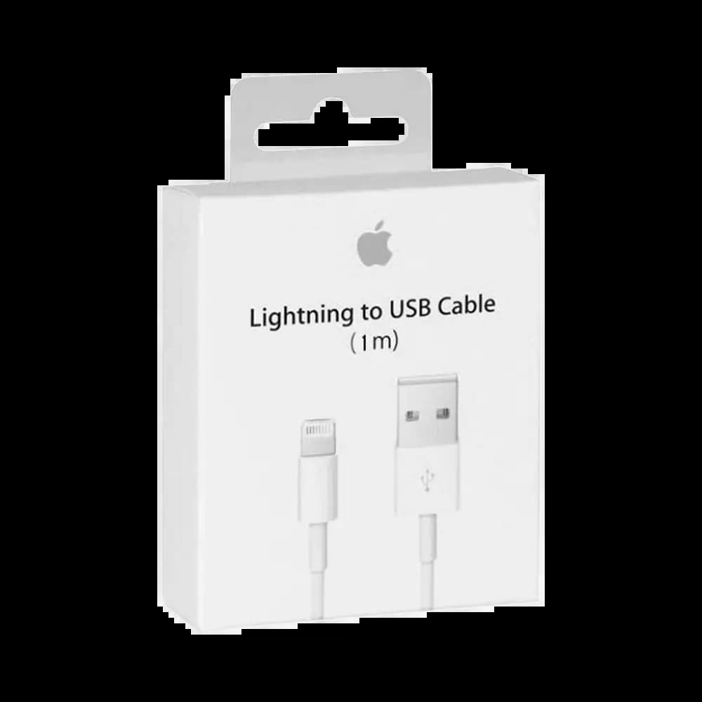 Câble Data USB vers Lightning Apple 18W 2A (1m) Blanc - Vue 4