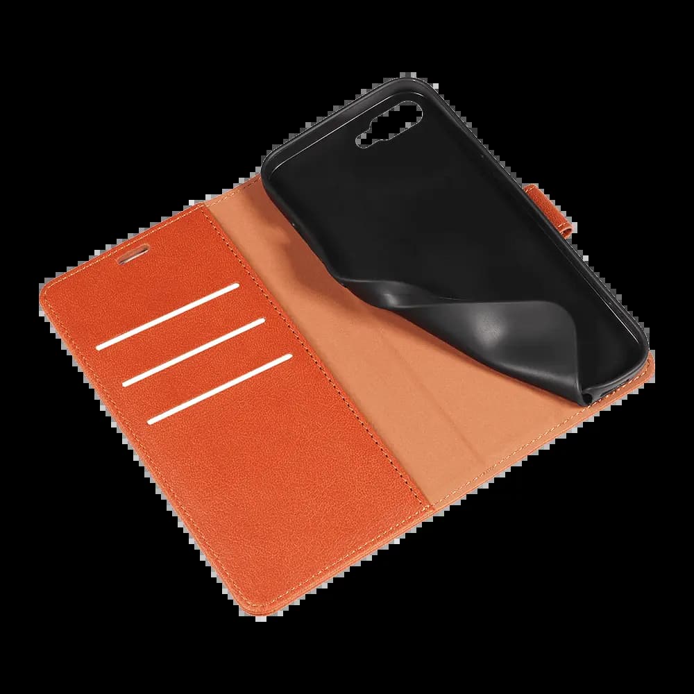 Housse folio anti-RFID iPhone 7 Plus / 8 Plus – PROTECT IP011 Marron - Vue 4