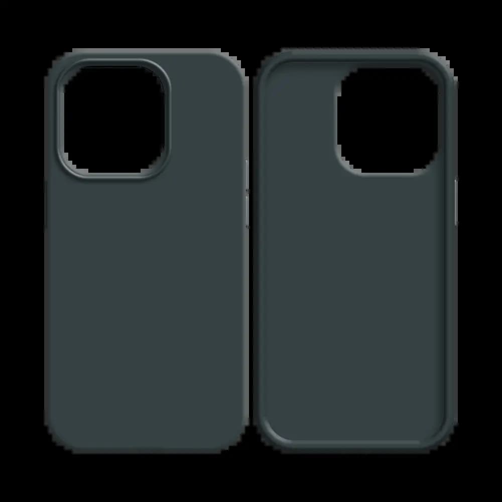 Coque silicone iPhone 14 Pro - Noir - Vue 12