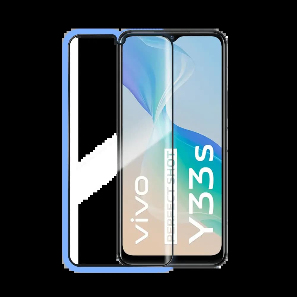 Verre trempé intégral 5D 9H – protection écran compatible Vivo Y21s / Y21 / Y33s 4G – PROTECT Noir