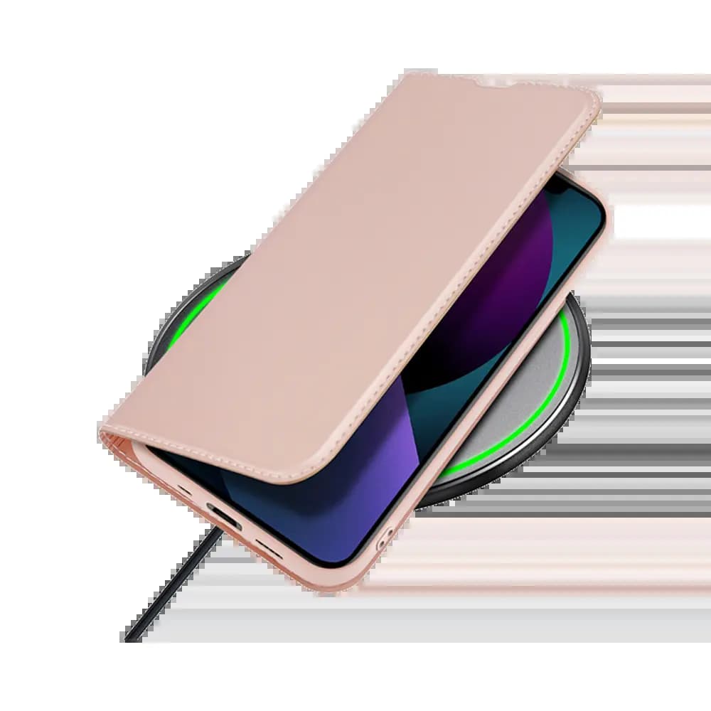 Housse folio Google iPhone 13 mini porte-carte – Dux Ducis Skin Pro Noir - Vue 4