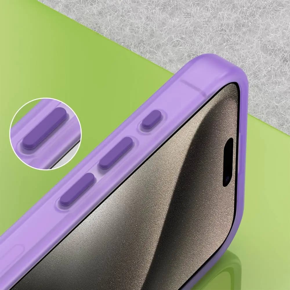 Coque MagSafe bi-matière – iPhone 15 Pro Max – PROTECT MF-006 Violet Foncé - Vue 3