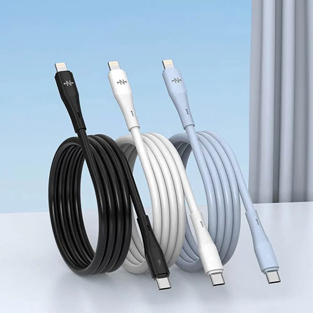 Câble Data USB-C vers Lightning CONNECT 30W (1m) Noir - Vue 2