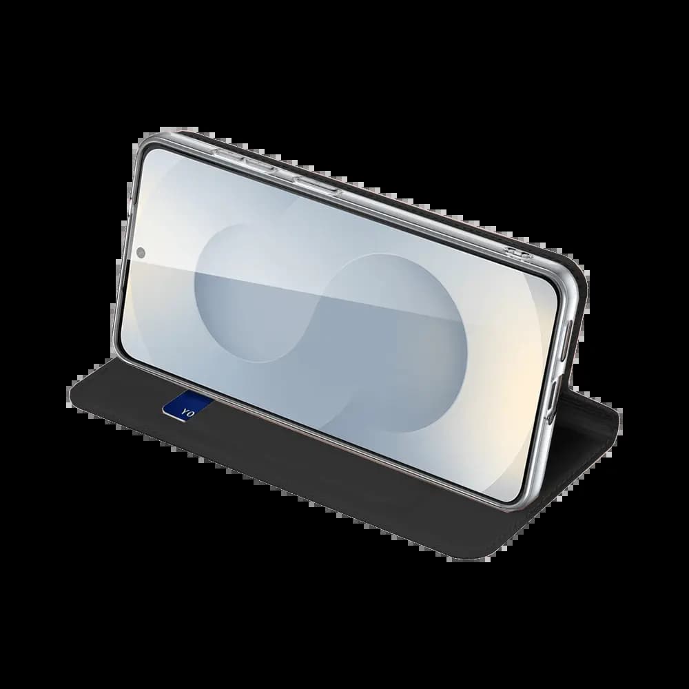 Housse folio Samsung Galaxy S26+ porte-carte – Dux Ducis Skin Pro Bleu - Vue 4