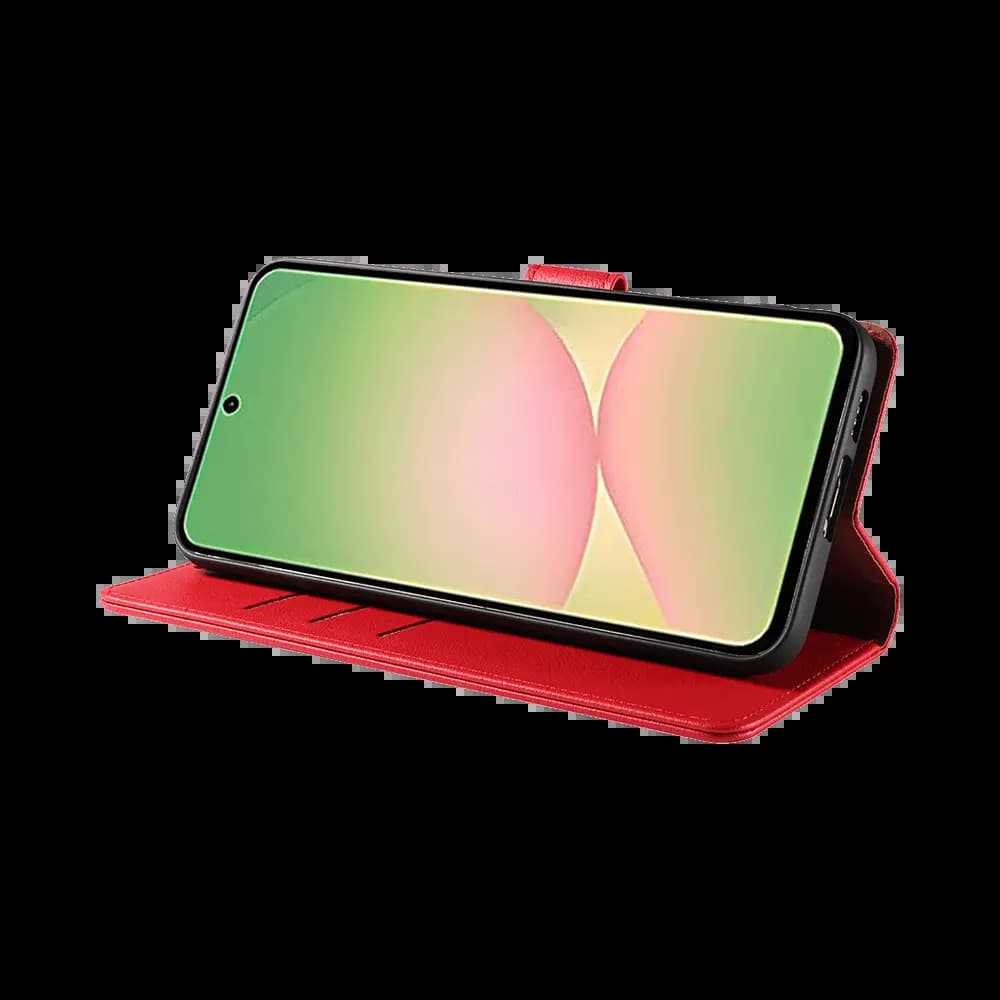 Housse folio anti-RFID Samsung Galaxy A57 5G – PROTECT IP011 Rouge - Vue 17