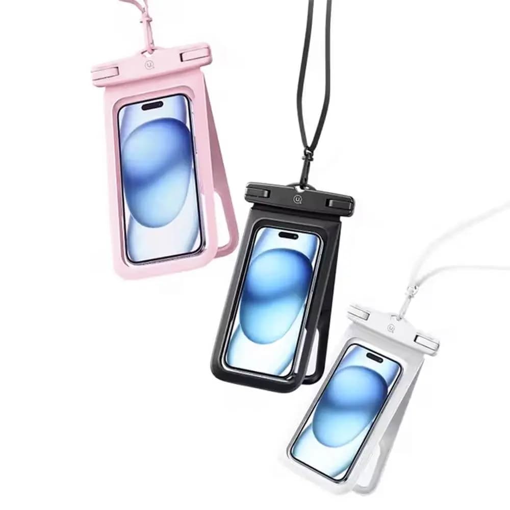 Pochette de Protection Étanche Usams à Double Poche IP68 Blanc - Vue 4