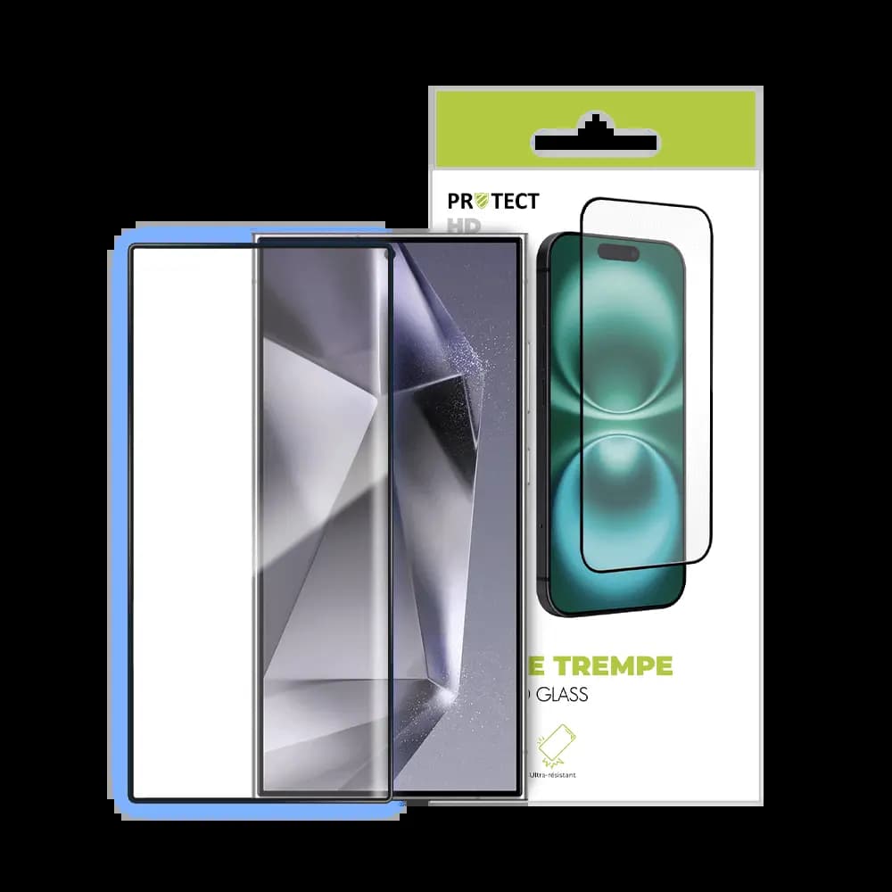 Verre trempé Samsung Galaxy S24 Ultra 5G - protection écran 9H - PROTECT Transparent - Vue 3