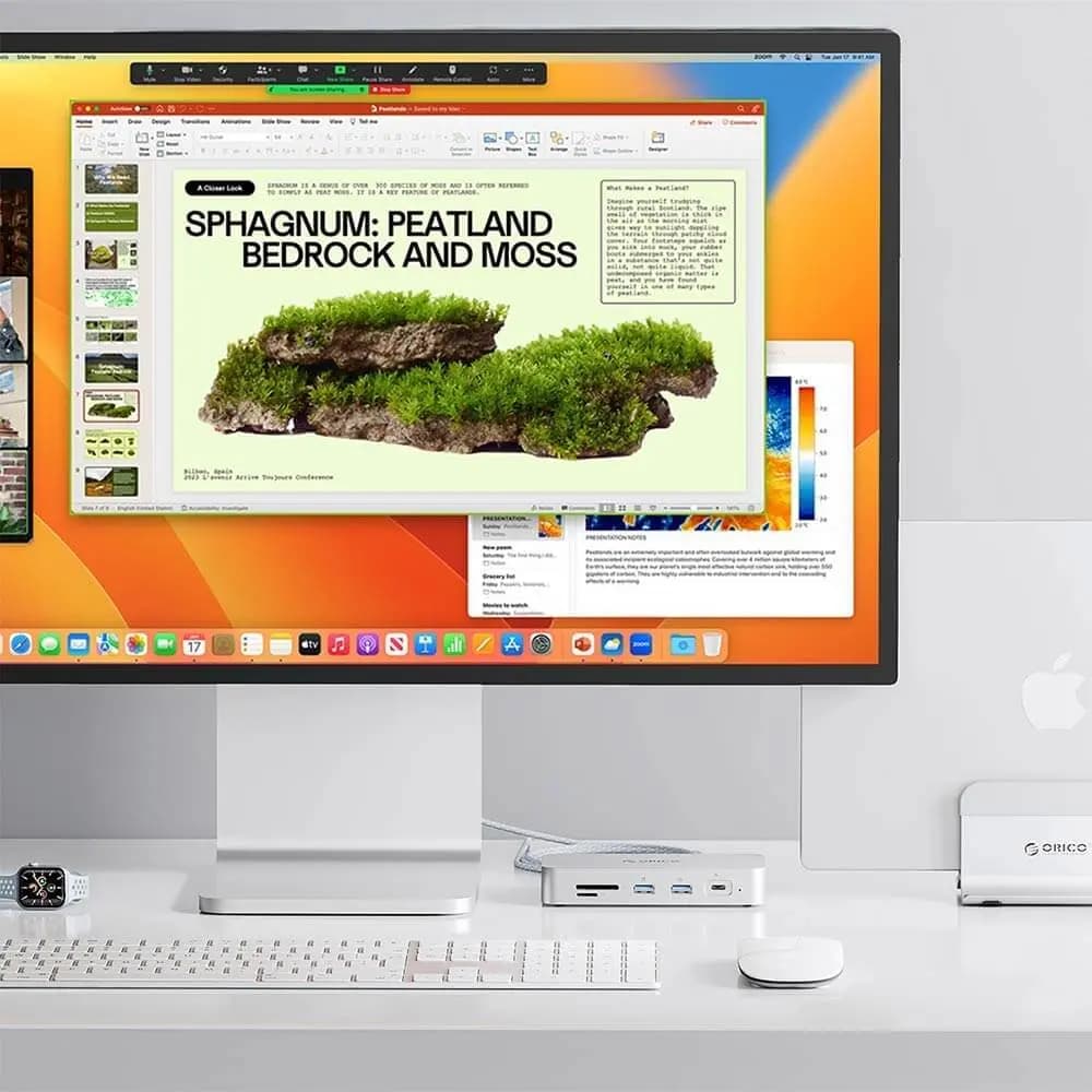 Disque Dur Externe SSD Orico avec Hub 10-en-1 (512Go) Argent - Vue 2