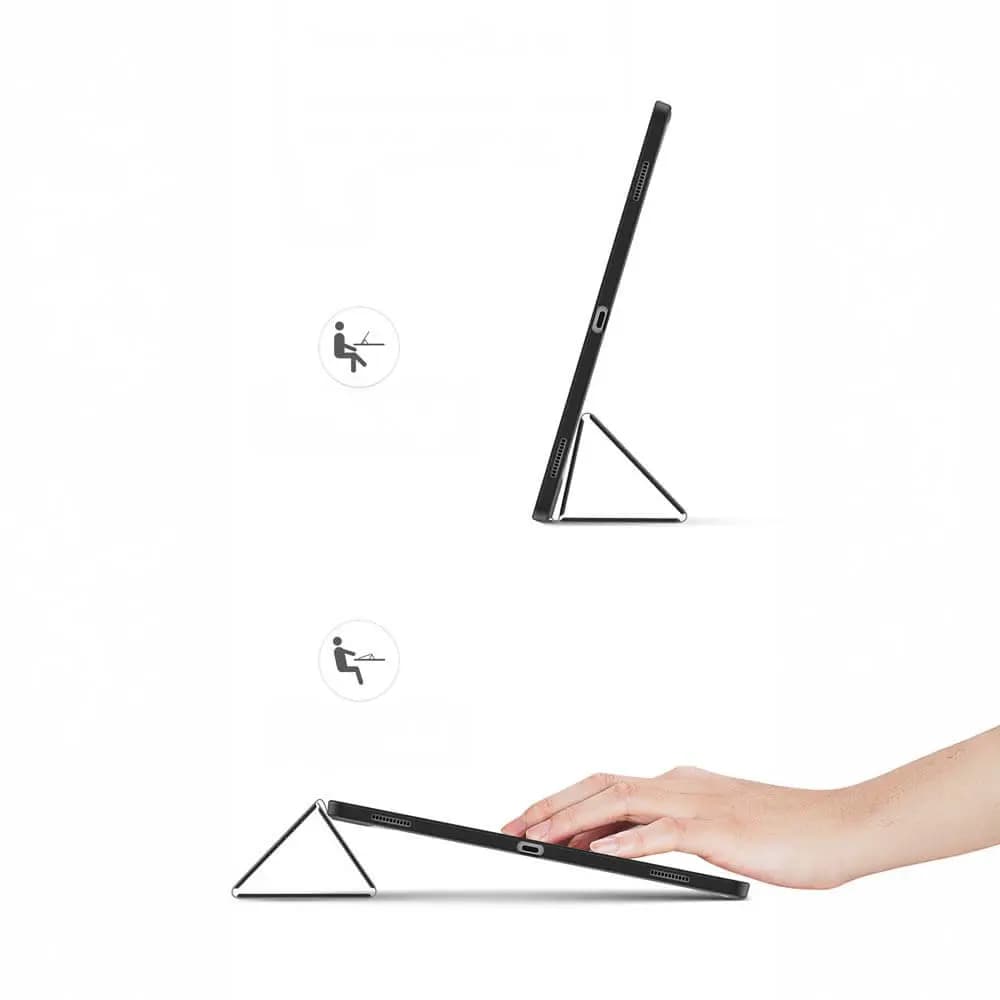 Housse folio Samsung Galaxy Tab S9 Ultra avec dos transparent & porte-stylet - Dux Ducis Toby Noir - Vue 3