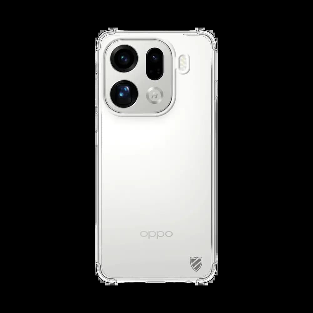 Coque antichoc renforcée silicone OPPO Find X9 Pro PROTECT - Transparent - Vue 2