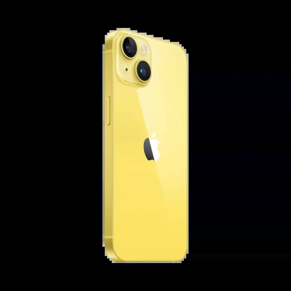 Smartphone occasion Apple iPhone 14 128Go grade C - Jaune - Vue 4