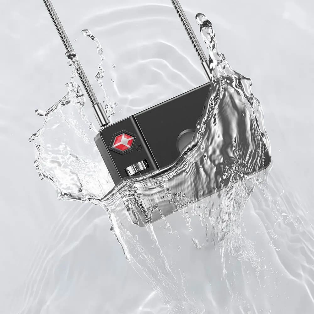 Traceur GPS cadenas connecté MILI MiLock pour iOS Apple Find My - Noir - Vue 3