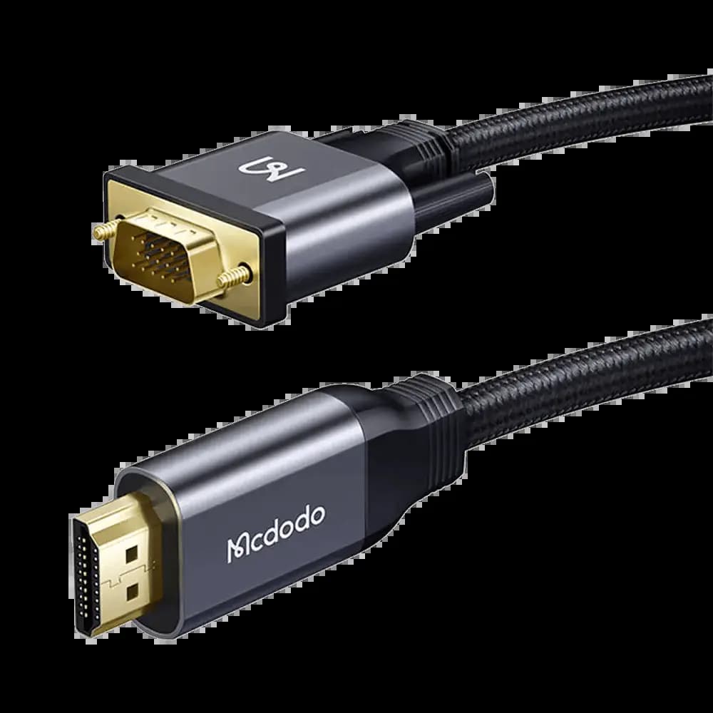 Câble HDMI vers VGA 1080p unidirectionnel (2m) – Mcdodo CA-7770 Noir - Vue 2