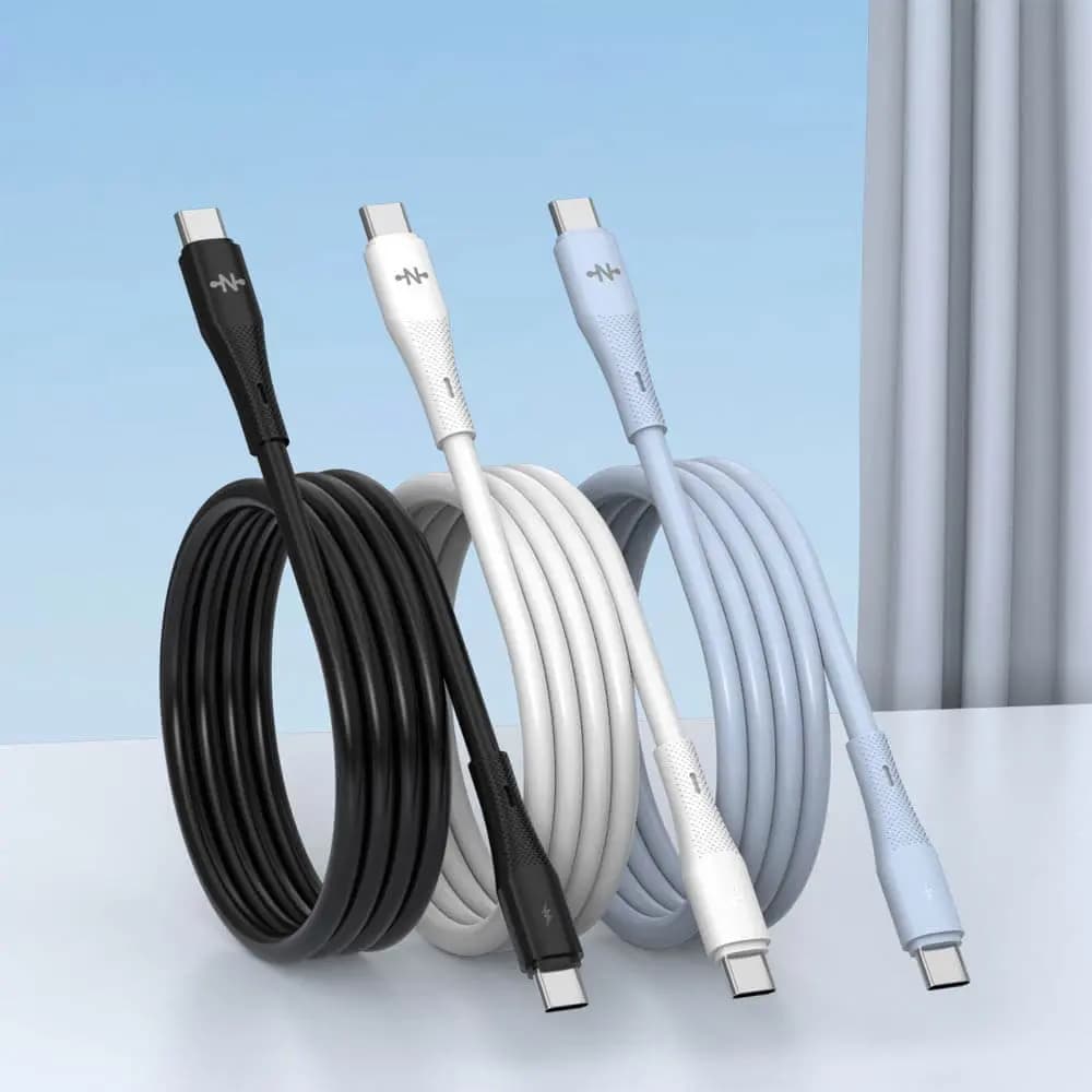 Câble Data USB-C vers USB-C CONNECT MC-CBC14 36W (1m) Blanc - Vue 2