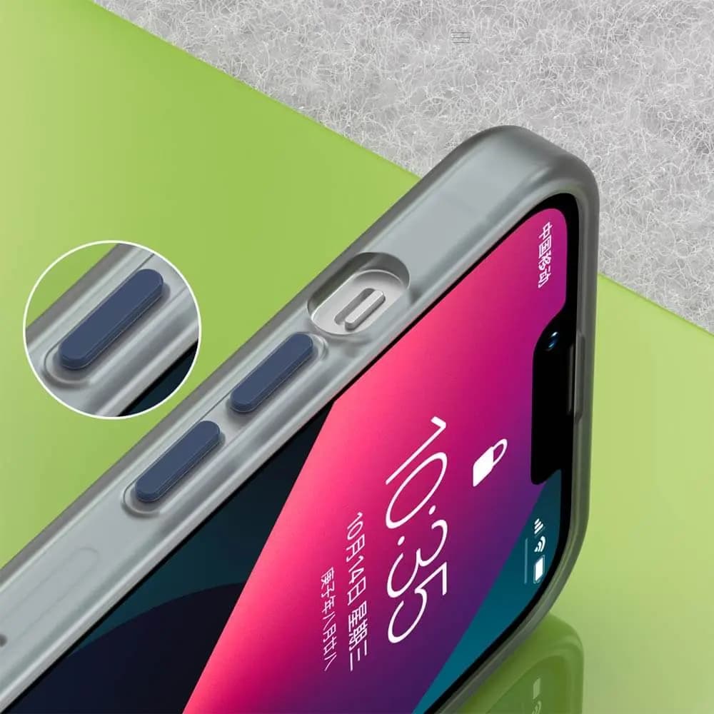 Coque MagSafe bi-matière – iPhone 13 – PROTECT MF-006 Bleu Marine - Vue 3