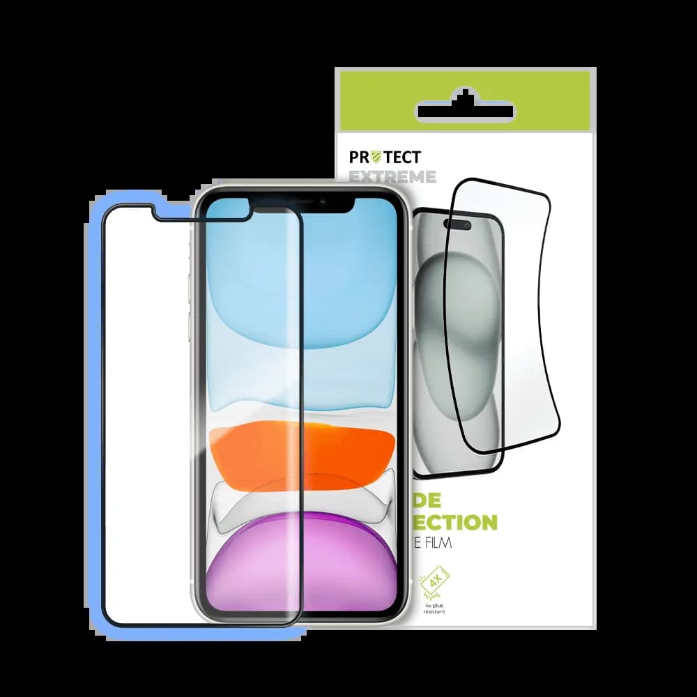 Film de protection extrême 7H iPhone 11 / XR – PROTECT Transparent - Vue 3