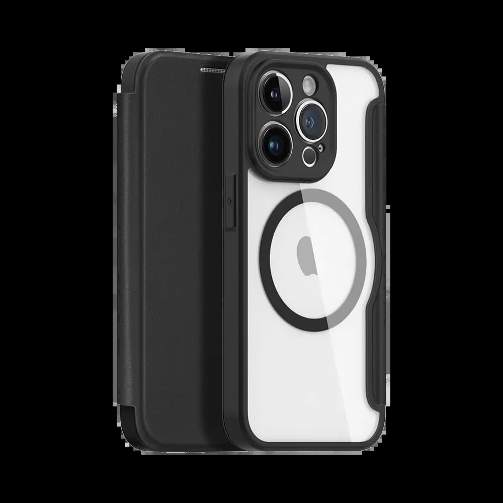 Housse folio MagSafe iPhone 14 Pro Max – Dux Ducis Skin X Pro Noir - Vue 2