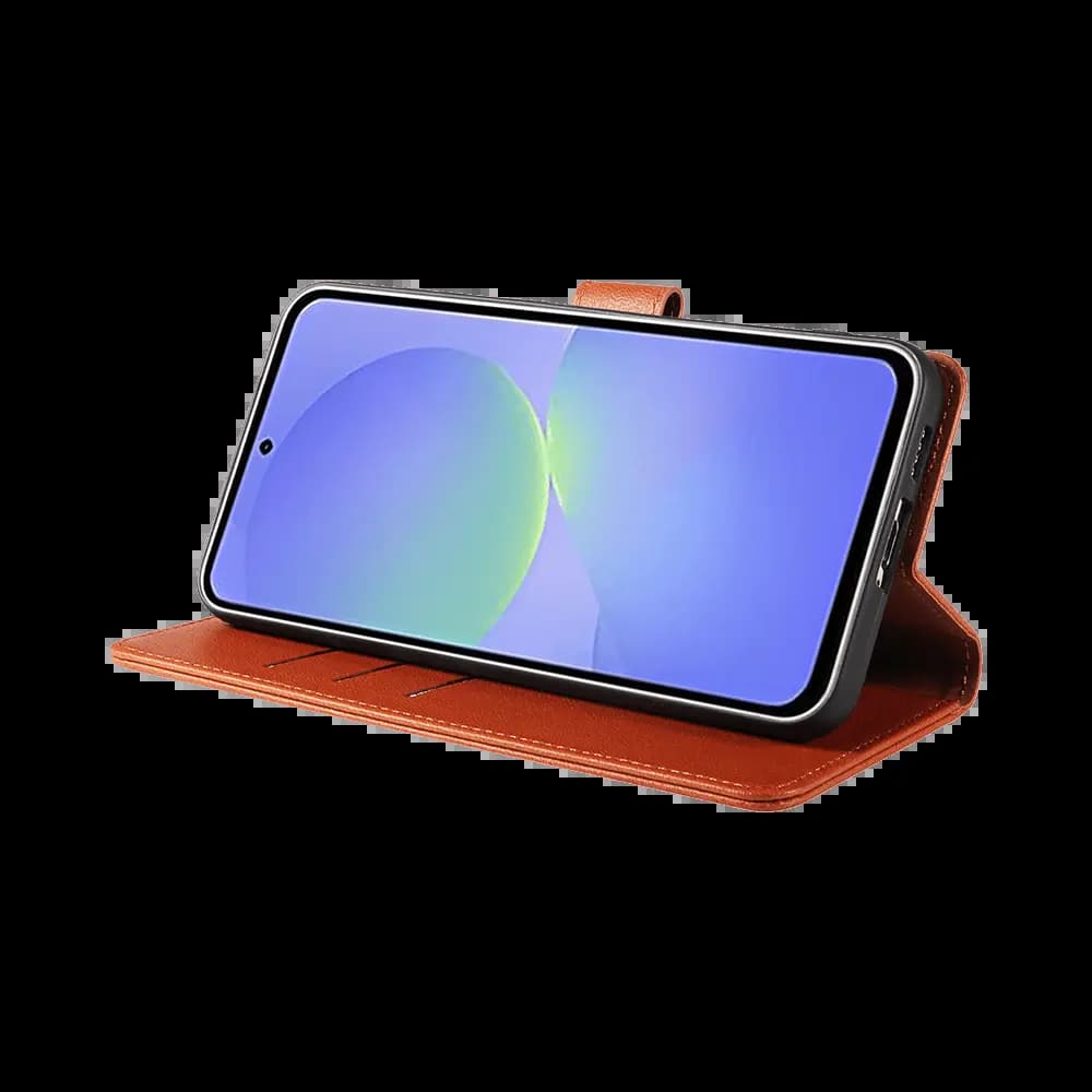 Housse folio anti-RFID Samsung Galaxy A37 5G – PROTECT IP011 Marron - Vue 5