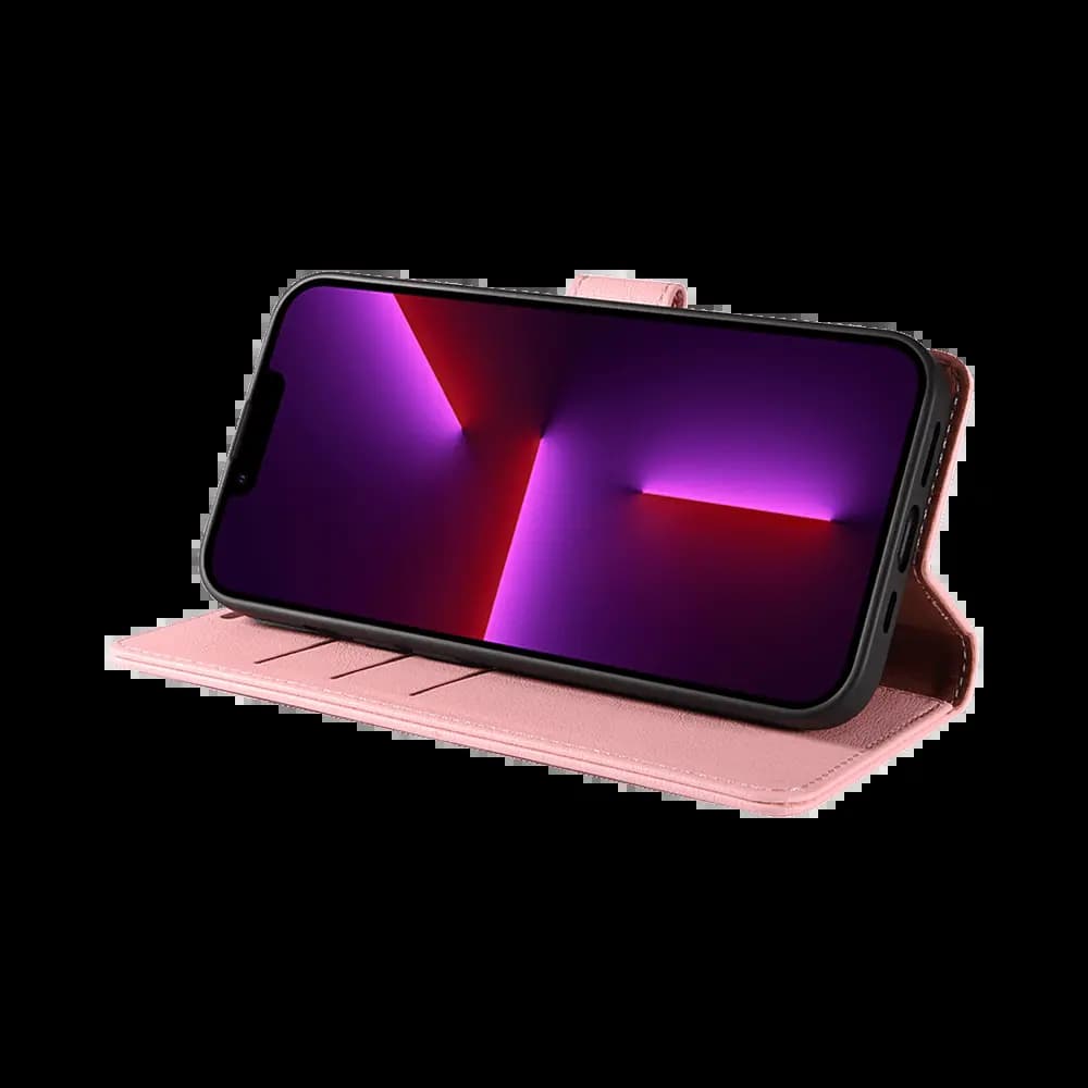 Housse folio anti-RFID iPhone 12 Pro Max – PROTECT IP011 Rose - Vue 5