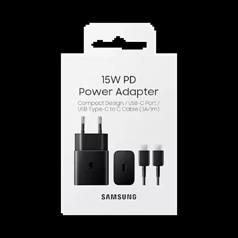 Chargeur secteur USB-C 15W avec câble USB-C – Samsung Noir - Vue 48