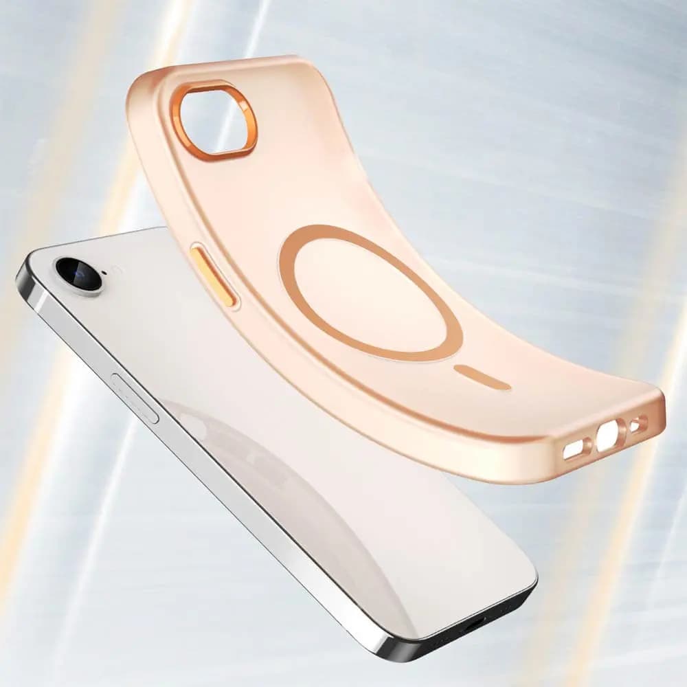 Coque MagSafe iPhone 16e / iPhone 17e bi-matière – PROTECT MF-006 Orange - Vue 2