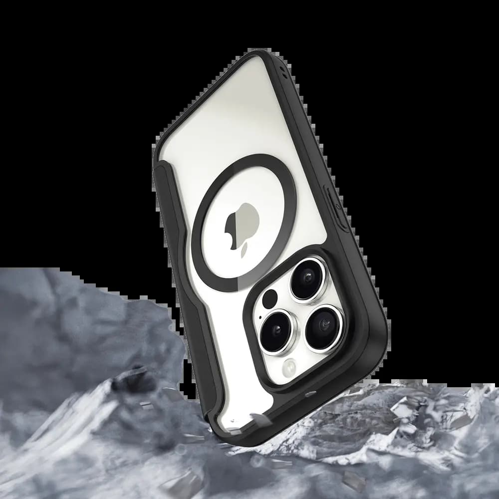 Housse folio MagSafe iPhone 15 Pro – Dux Ducis Skin X Pro Noir - Vue 4