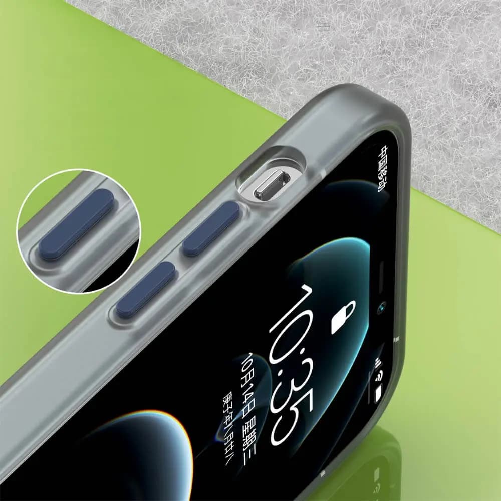 Coque MagSafe bi-matière – iPhone 12 Pro Max – PROTECT MF-006 Bleu Marine - Vue 3