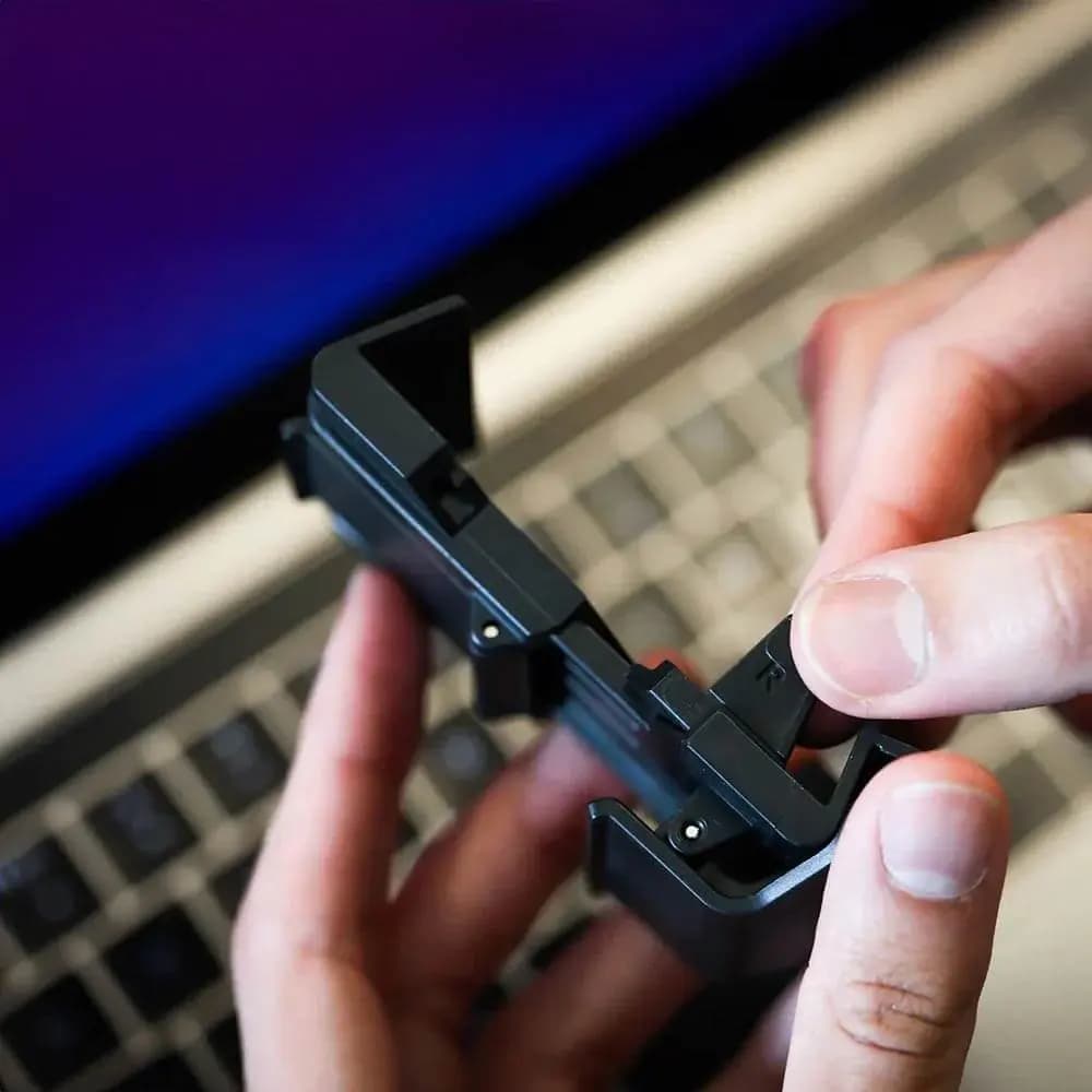 Support smartphone pour ordinateur Phoneside One - fixation écran & multitâche Noir - Vue 4