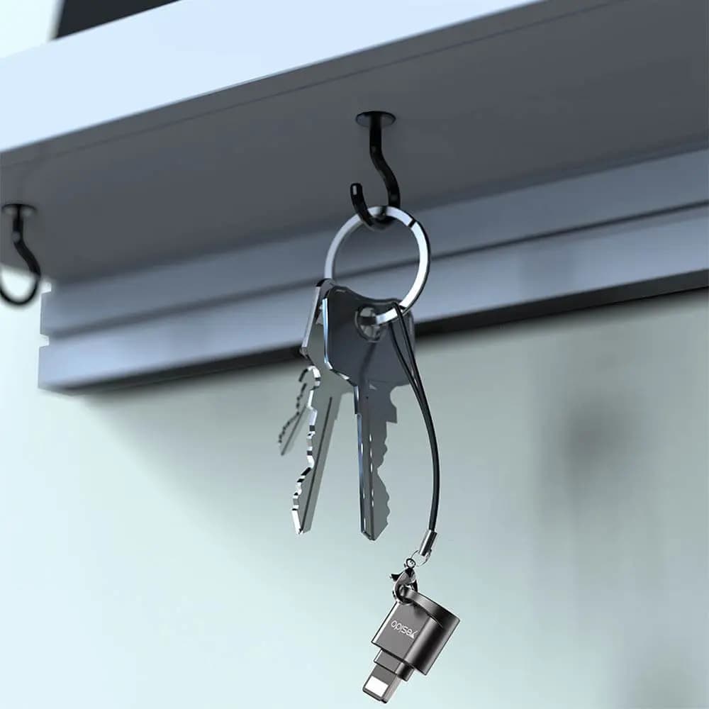 Lecteur de carte microSD vers Lightning - Yesido GS18 Noir - Vue 3