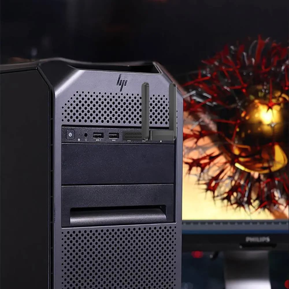 Clé Wifi 6 1800 Mbps double antenne - Comfast CF-952AX V2 - Vue 4