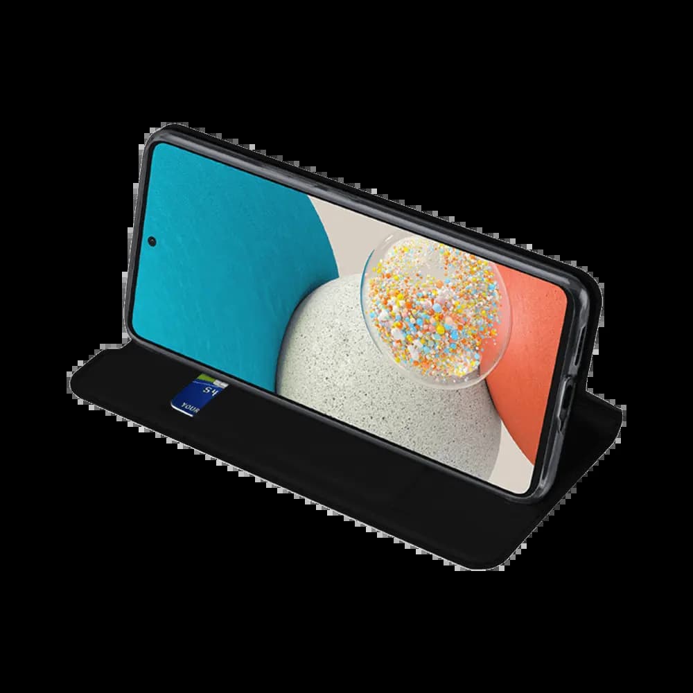 Housse folio Samsung Galaxy A53 porte-carte – Dux Ducis Skin Pro Noir - Vue 4