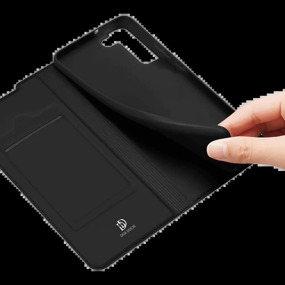 Housse folio Samsung Galaxy S22+ porte-carte – Dux Ducis Skin Pro Noir - Vue 5