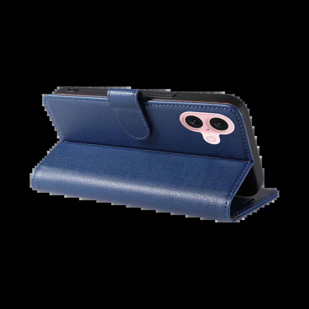 Housse folio anti-RFID iPhone 16 – PROTECT IP011 Bleu Marine - Vue 2