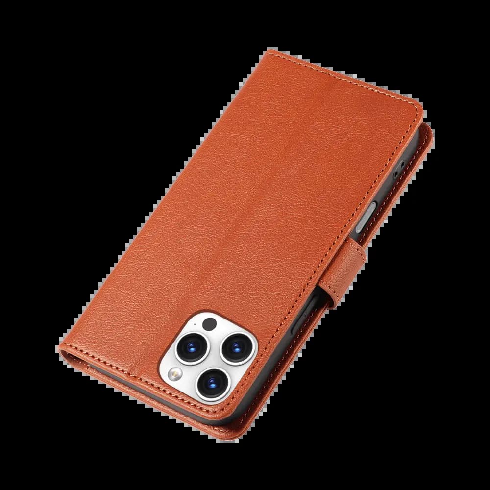 Housse folio anti-RFID iPhone 16 Pro Max – PROTECT IP011 Marron - Vue 6