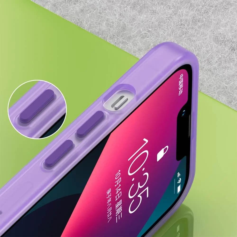 Coque MagSafe bi-matière – iPhone 13 – PROTECT MF-006 Violet Foncé - Vue 3