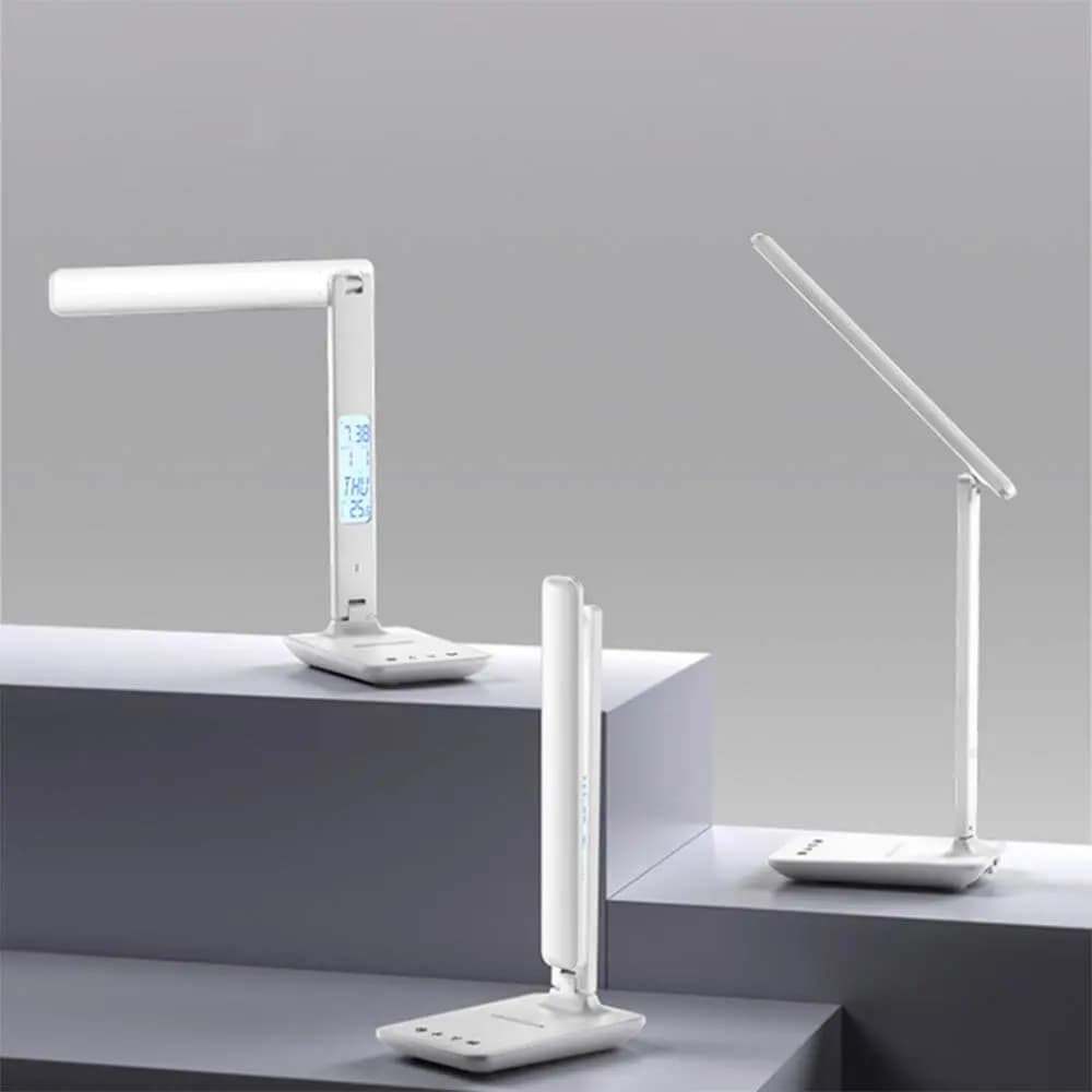 Lampe LED avec Charge Sans Fil pour Smartphone Yesido Blanc - Vue 22