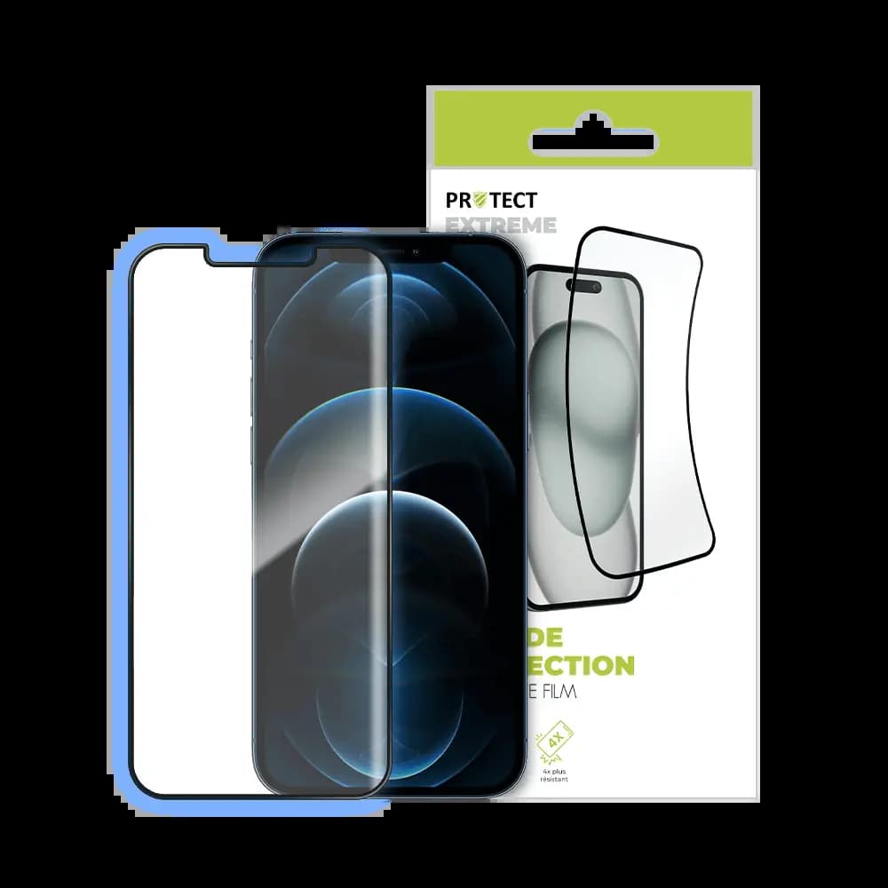 Film de protection extrême 7H – compatible Apple iPhone 12 / 12 Pro – PROTECT Transparent - Vue 3