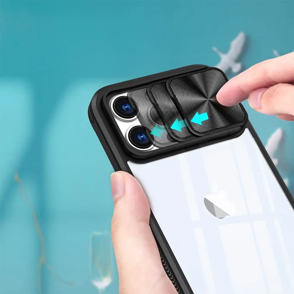 Coque avec cache caméra – iPhone 16 Pro – PROTECT IE027 Noir  - Vue 3