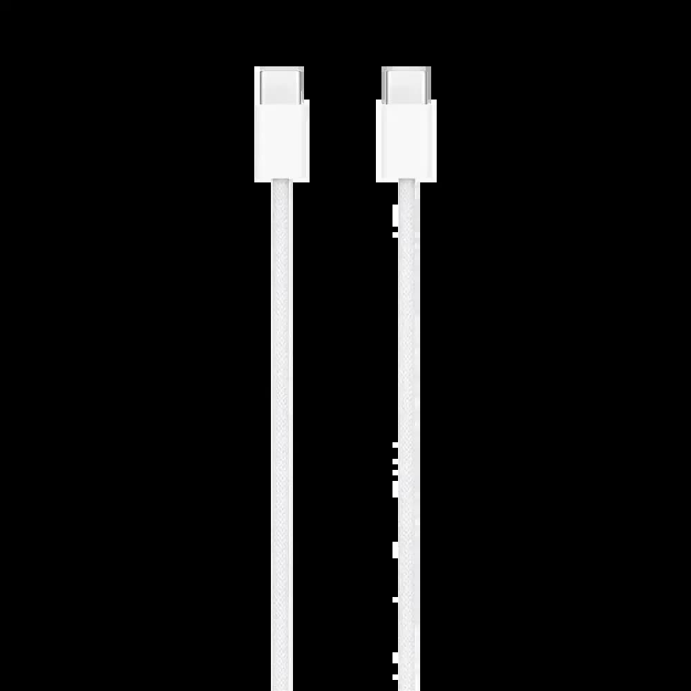 Câble Data USB-C vers USB-C Apple 60W (1m) Blanc - Vue 2
