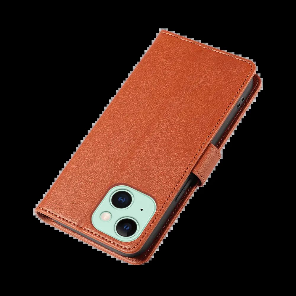 Housse folio anti-RFID iPhone 15 – PROTECT IP011 Marron  - Vue 6