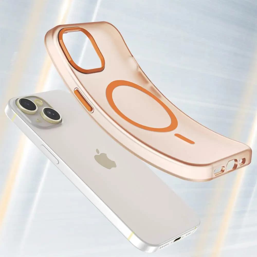 Coque MagSafe bi-matière –  iPhone 14 Plus – PROTECT  MF-006 Orange - Vue 2