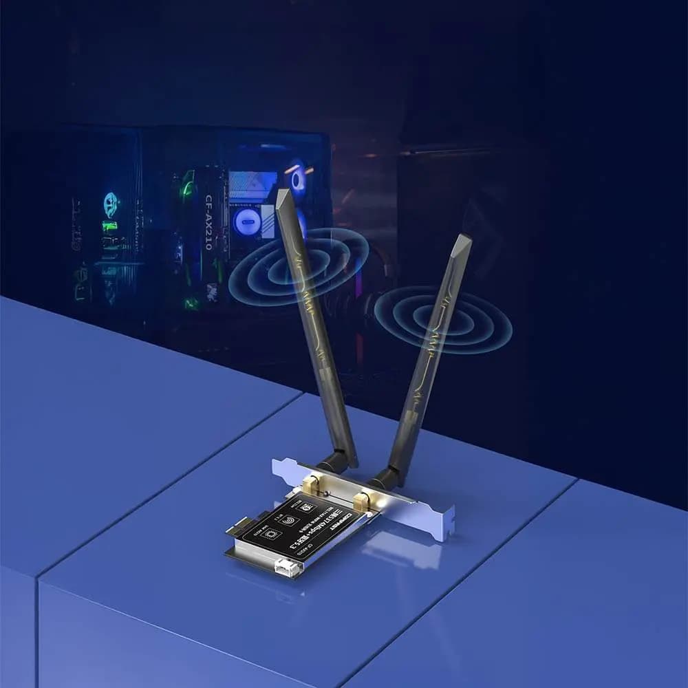 Carte WiFi PCI-E Comfast Wifi 6 + Bluetooth (5374 Mbps) - Vue 4