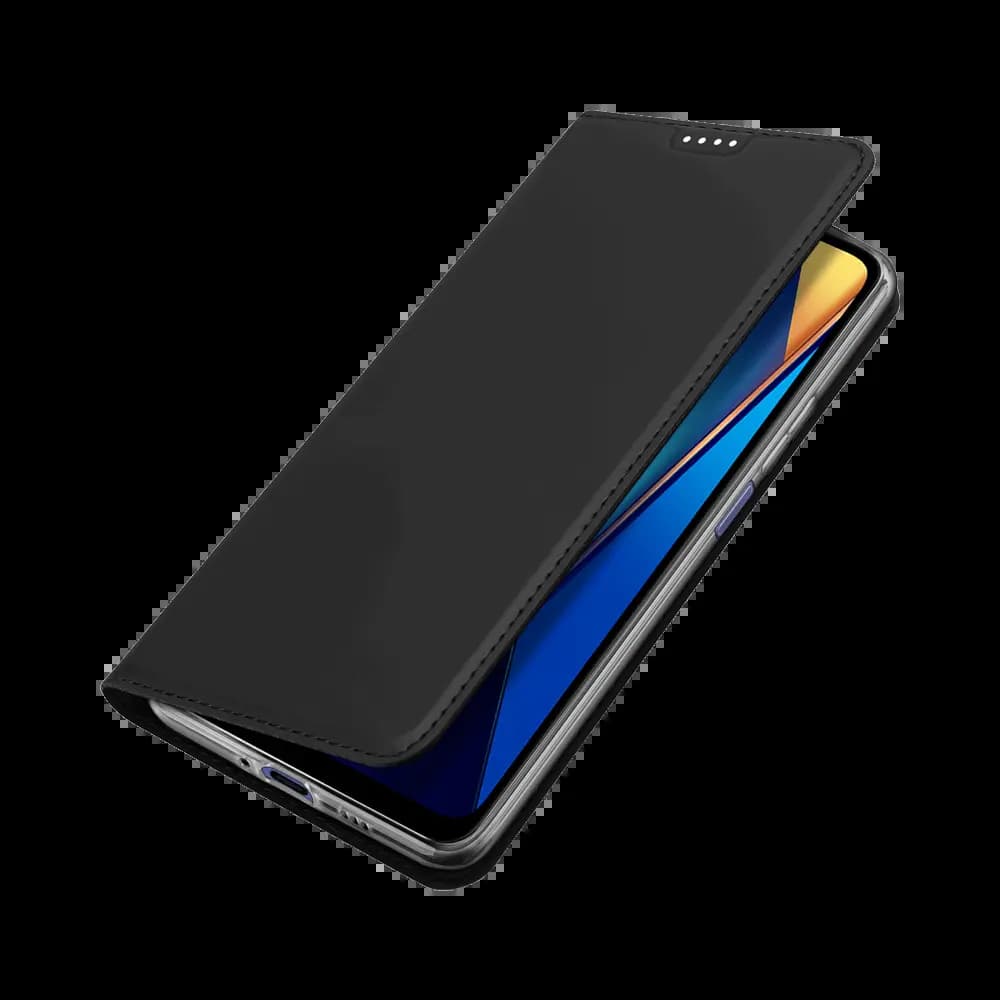 Housse folio Xiaomi Poco C65 / Redmi 13C porte-carte – Dux Ducis Skin Pro Noir - Vue 3