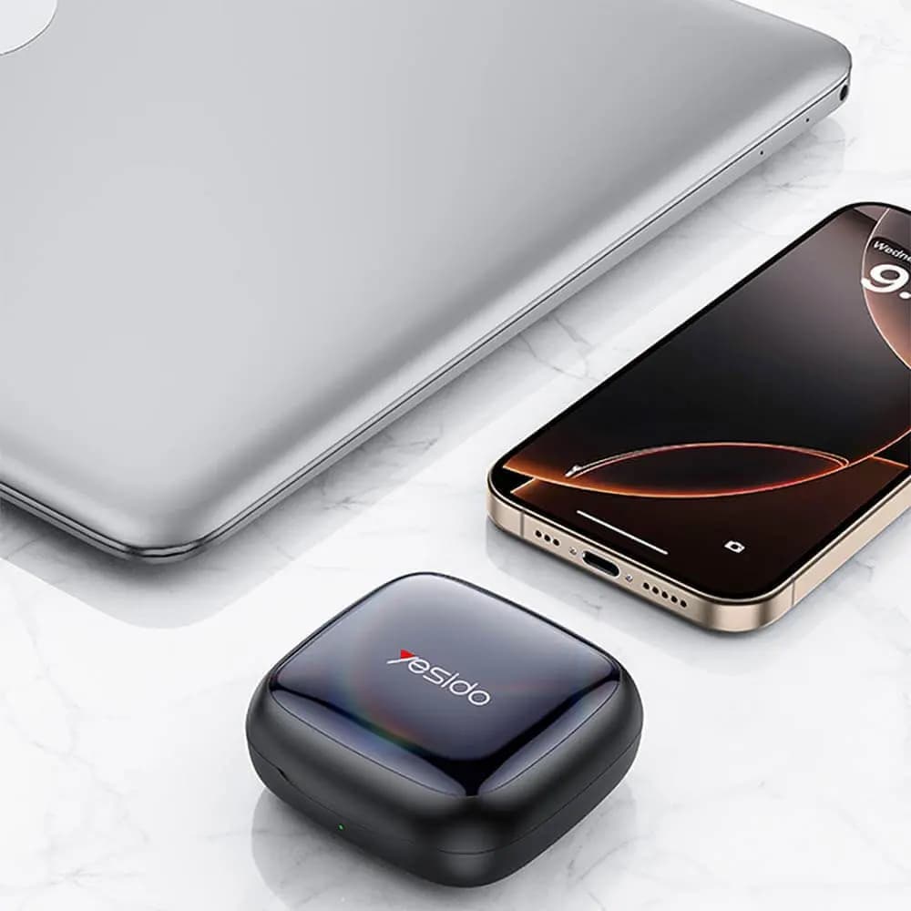Écouteurs Bluetooth 5.4 open-ear (conception ouverte) - Yesido YSP24 Noir - Vue 3